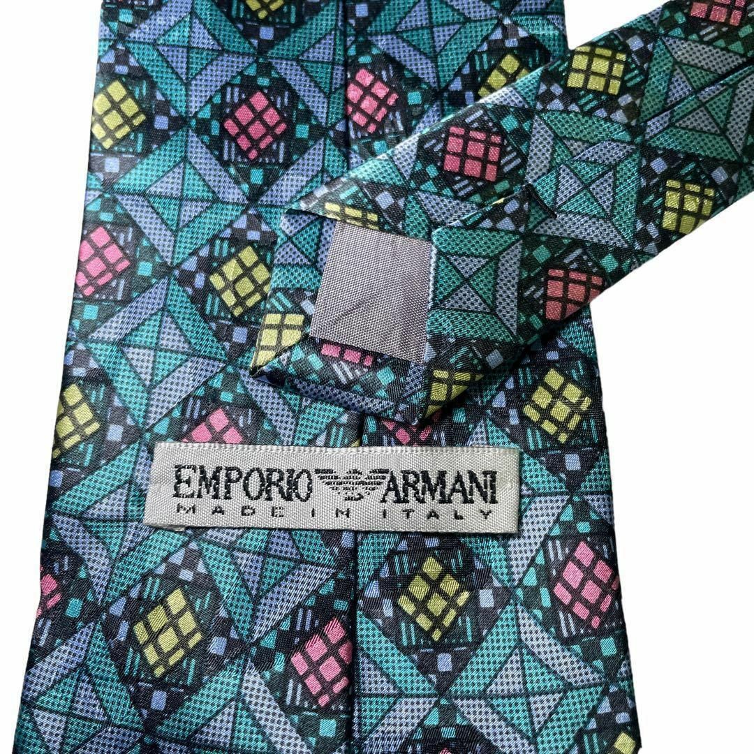 Emporio Armani(エンポリオアルマーニ)の657 美品　EMPORIO ARMANI ネクタイ　総柄　光沢　高級感 メンズのファッション小物(ネクタイ)の商品写真