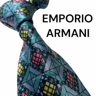 エンポリオアルマーニ(Emporio Armani)の657 美品　EMPORIO ARMANI ネクタイ　総柄　光沢　高級感(ネクタイ)