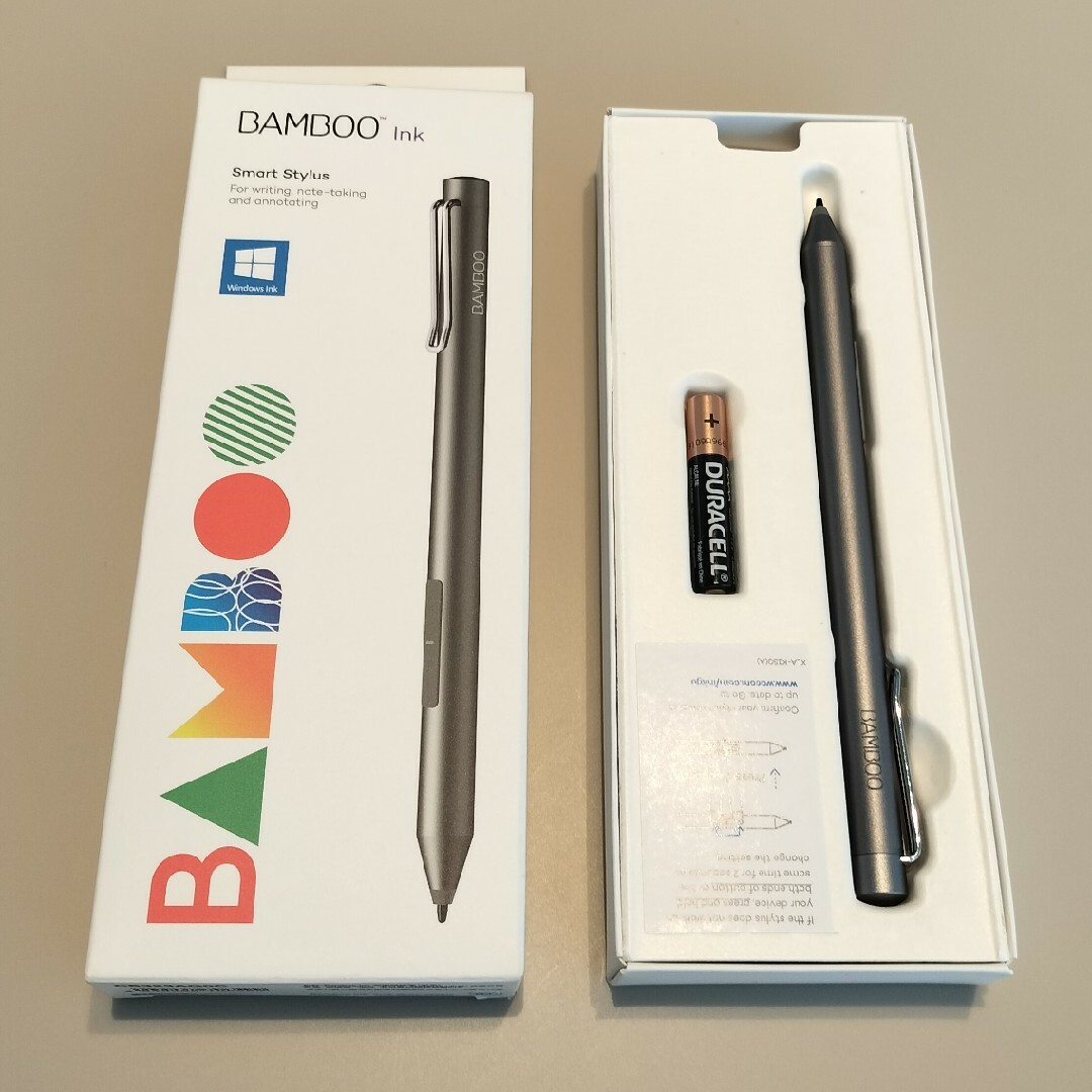 Wacom(ワコム)のWACOM Bamboo Ink CS323AG0C タッチペン スマホ/家電/カメラのPC/タブレット(PC周辺機器)の商品写真