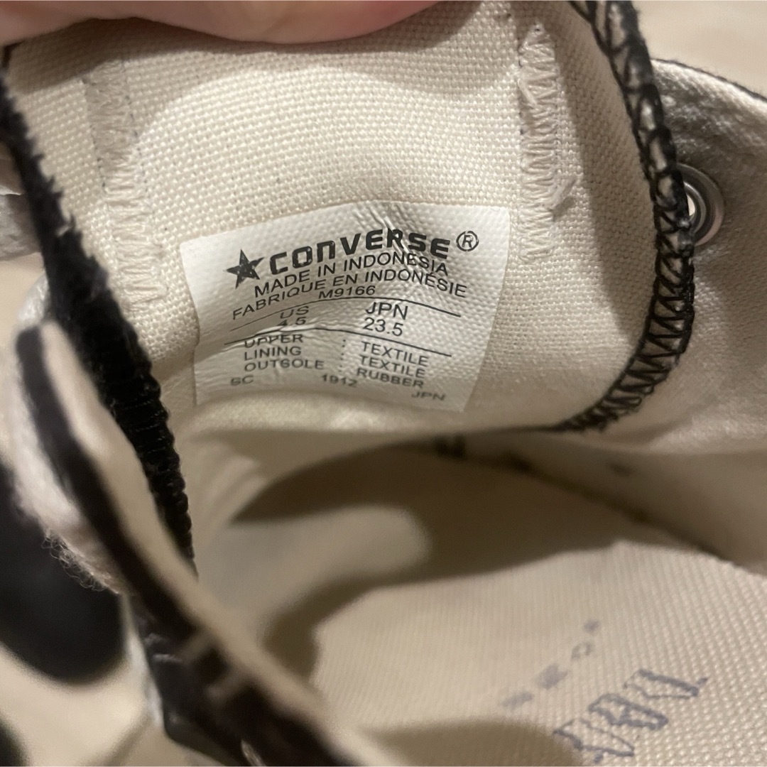 CONVERSE(コンバース)のコンバース converse スニーカー ローカット 黒 23.5cm レディースの靴/シューズ(スニーカー)の商品写真