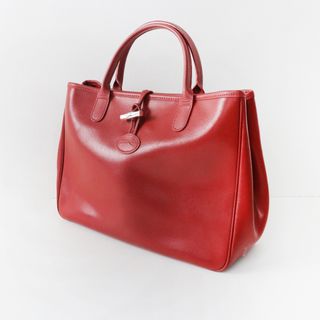 ロンシャン(LONGCHAMP)のロンシャン LONGCHAMP ROSEAU ロゾ レザートートバッグ/レッド 鞄 ハンドバッグ 革【2400013777438】(トートバッグ)