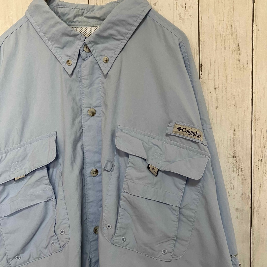 Columbia(コロンビア)のコロンビア PFG長袖BDフィッシングシャツワンポイント刺繍ロゴZ1097 メンズのトップス(シャツ)の商品写真