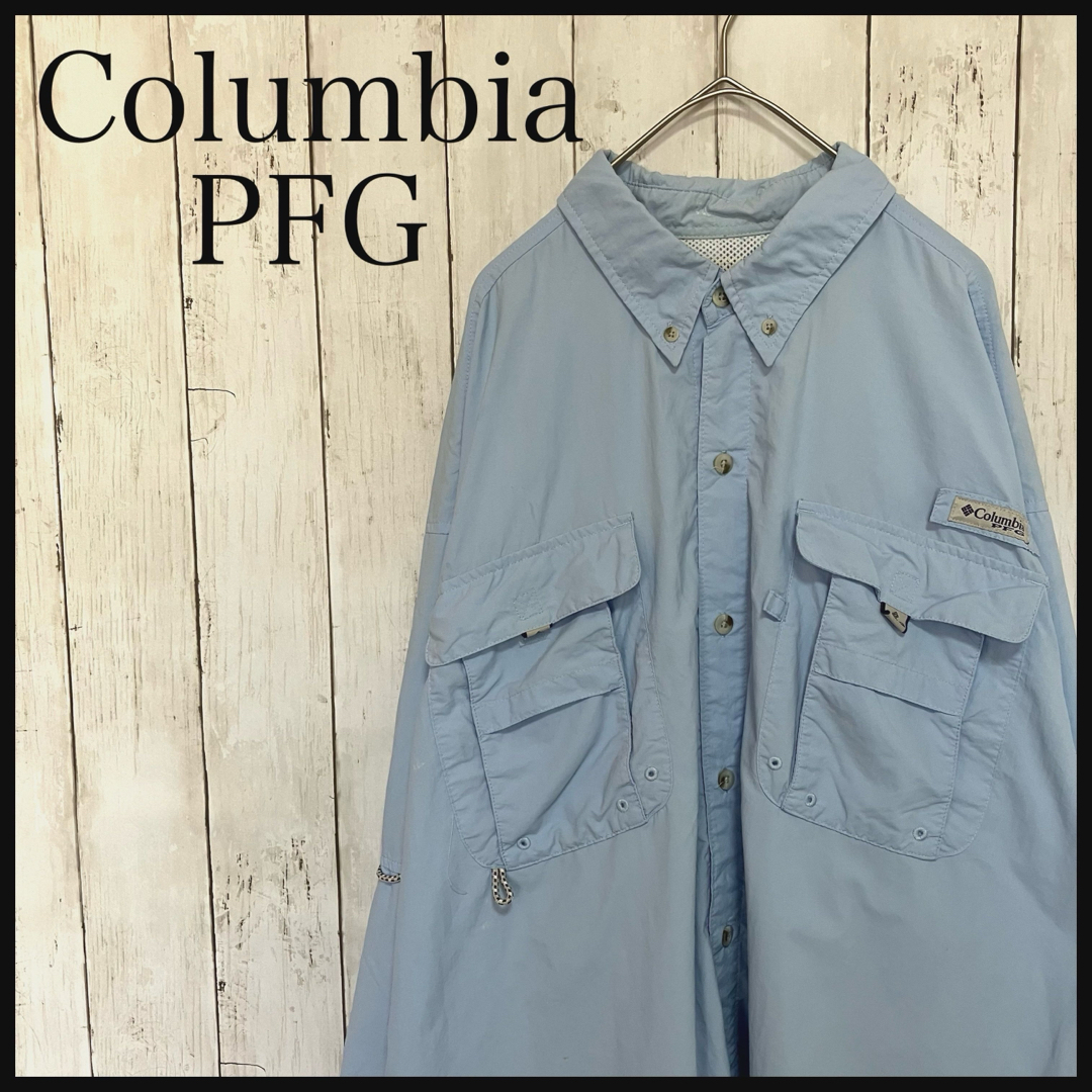 Columbia(コロンビア)のコロンビア PFG長袖BDフィッシングシャツワンポイント刺繍ロゴZ1097 メンズのトップス(シャツ)の商品写真