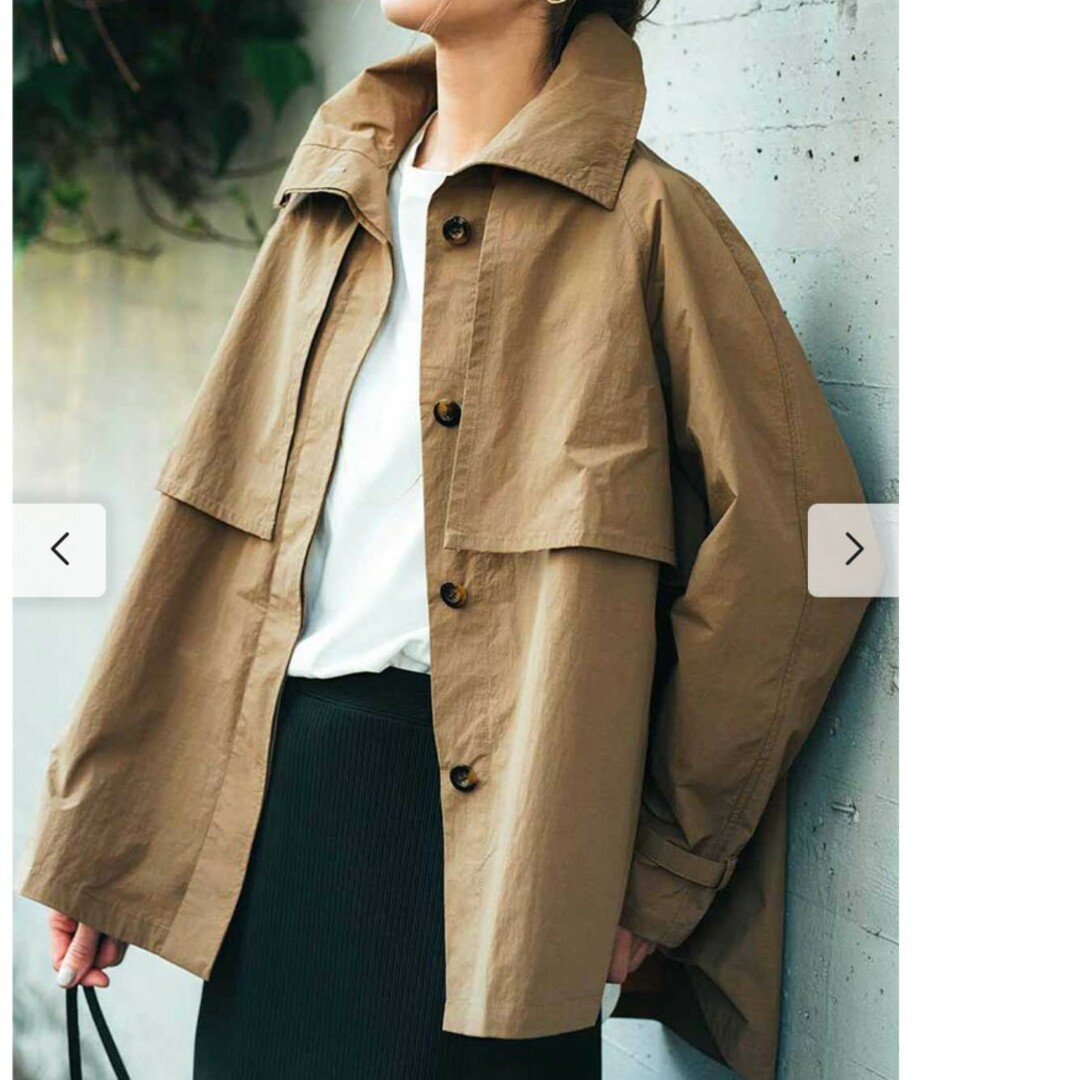 FELISSIMO(フェリシモ)のスタンドカラートレンチ風コート レディースのジャケット/アウター(トレンチコート)の商品写真