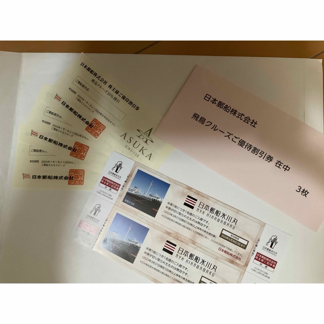 日本郵船　株主優待 チケットの優待券/割引券(その他)の商品写真