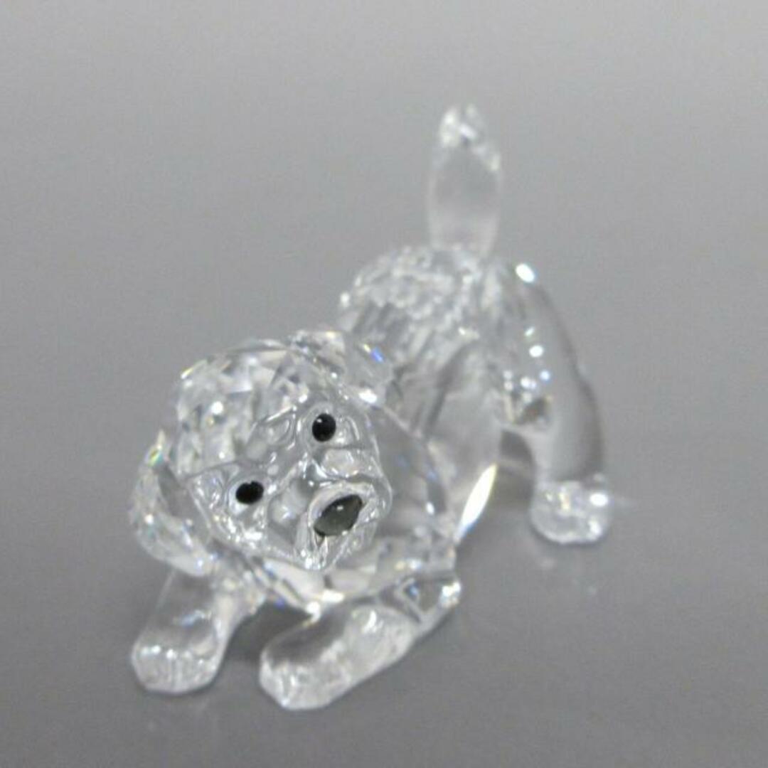 SWAROVSKI(スワロフスキー)のSWAROVSKI(スワロフスキー) 小物美品  - クリア×黒 置物/イヌ スワロフスキークリスタル レディースのファッション小物(その他)の商品写真