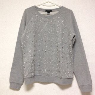 フォーエバートゥエンティーワン(FOREVER 21)のF21☻ビジュートップス(トレーナー/スウェット)