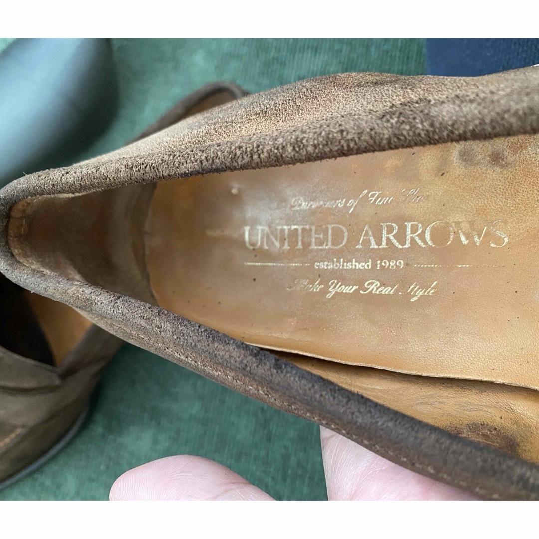UNITED ARROWS(ユナイテッドアローズ)のユナイテッドアローズ　コインローファー　ダークブラウン　6 メンズの靴/シューズ(ドレス/ビジネス)の商品写真
