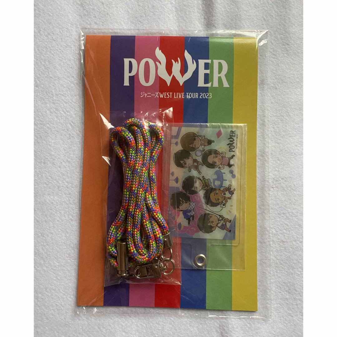 ジャニーズWEST(ジャニーズウエスト)のジャニーズWEST POWER スマホショルダー エンタメ/ホビーのタレントグッズ(アイドルグッズ)の商品写真