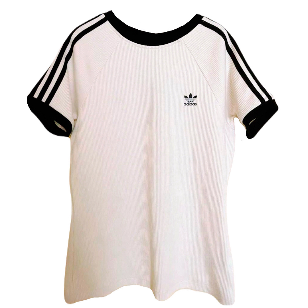 adidas(アディダス)のアディダス アディカラー ワッフル Tシャツ ジャージ コーデュロイ 在原みゆき レディースのトップス(Tシャツ(半袖/袖なし))の商品写真