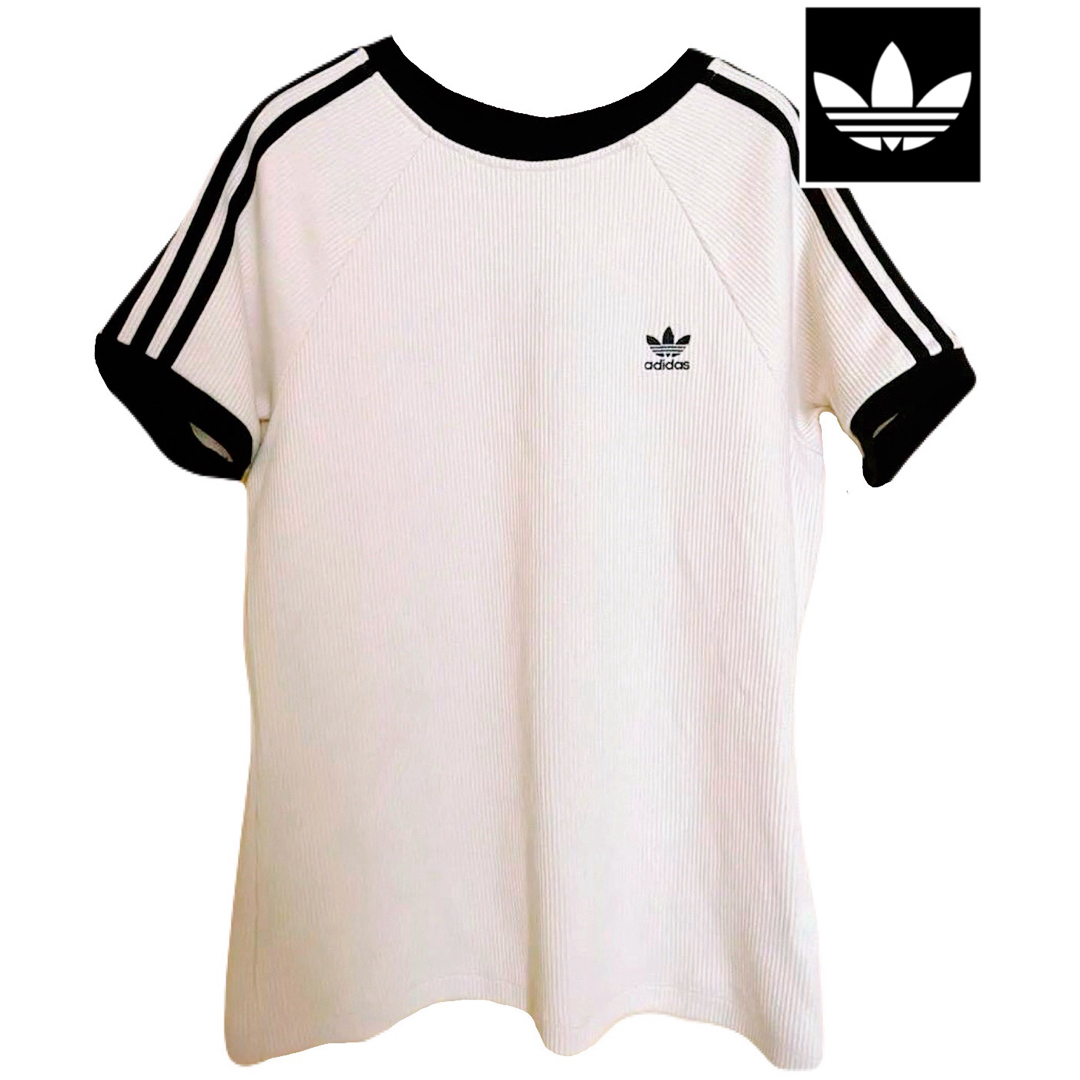 adidas(アディダス)のアディダス アディカラー ワッフル Tシャツ ジャージ コーデュロイ 在原みゆき レディースのトップス(Tシャツ(半袖/袖なし))の商品写真