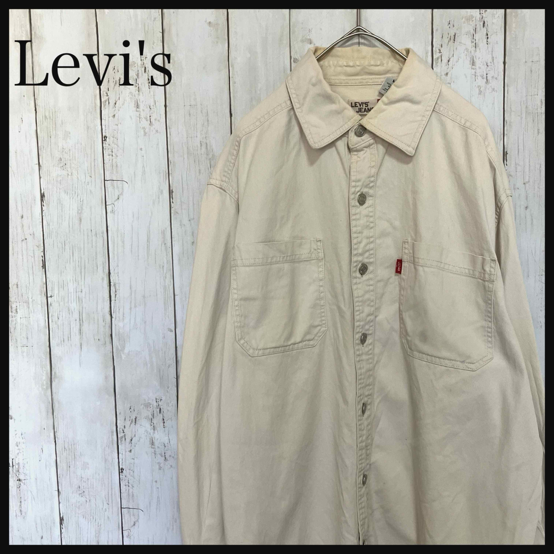 Levi's(リーバイス)のリーバイス 長袖ホワイトデニムシャツ タブ付メタルボタン Z1100 メンズのトップス(シャツ)の商品写真