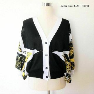 Jean-Paul GAULTIER - 美品 ジャンポールゴルチエ 麻混 七分袖 ドルマン ニットカーディガン パーカー