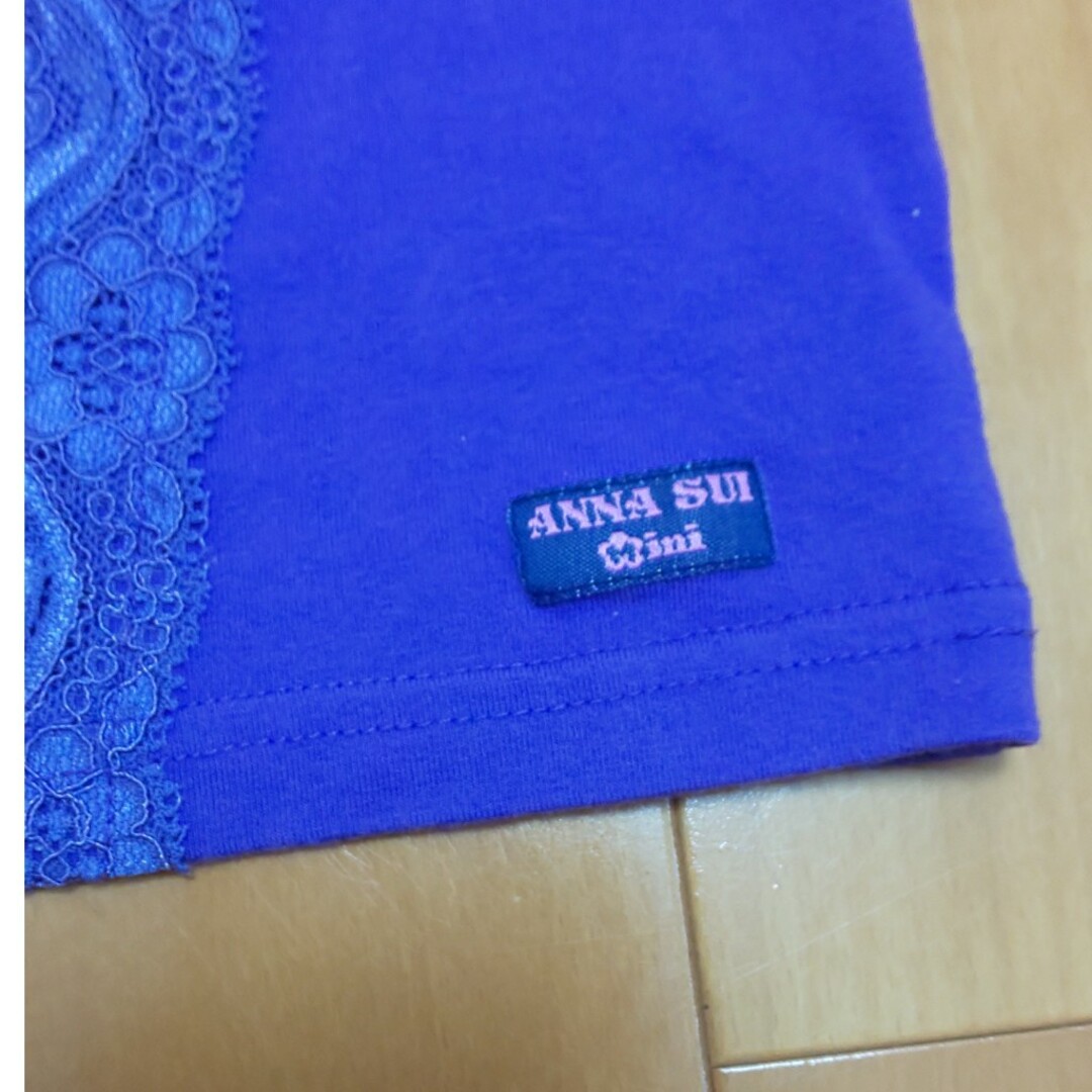 ANNA SUI mini(アナスイミニ)のアナスイミニ 140 紫タンクトップ キッズ/ベビー/マタニティのキッズ服女の子用(90cm~)(Tシャツ/カットソー)の商品写真