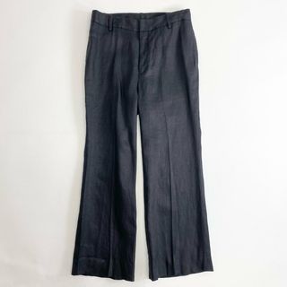 DEUXIEME CLASSE - 35c24 Deuxieme Classe ドゥーズィエムクラス リネンパンツ 38 ブラック LINEN PANTS 日本製 春夏