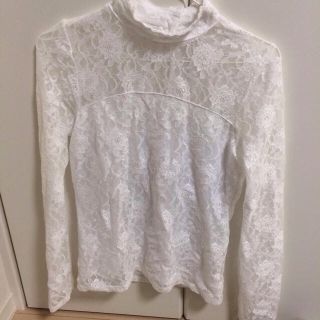 マーキュリーデュオ(MERCURYDUO)の14ss♡レースボトルネックTシャツ(カットソー(長袖/七分))