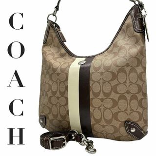 コーチ(COACH)のCOACH コーチ　s57 ヘリテージ　ストライプ　2way ショルダーバッグ(ショルダーバッグ)