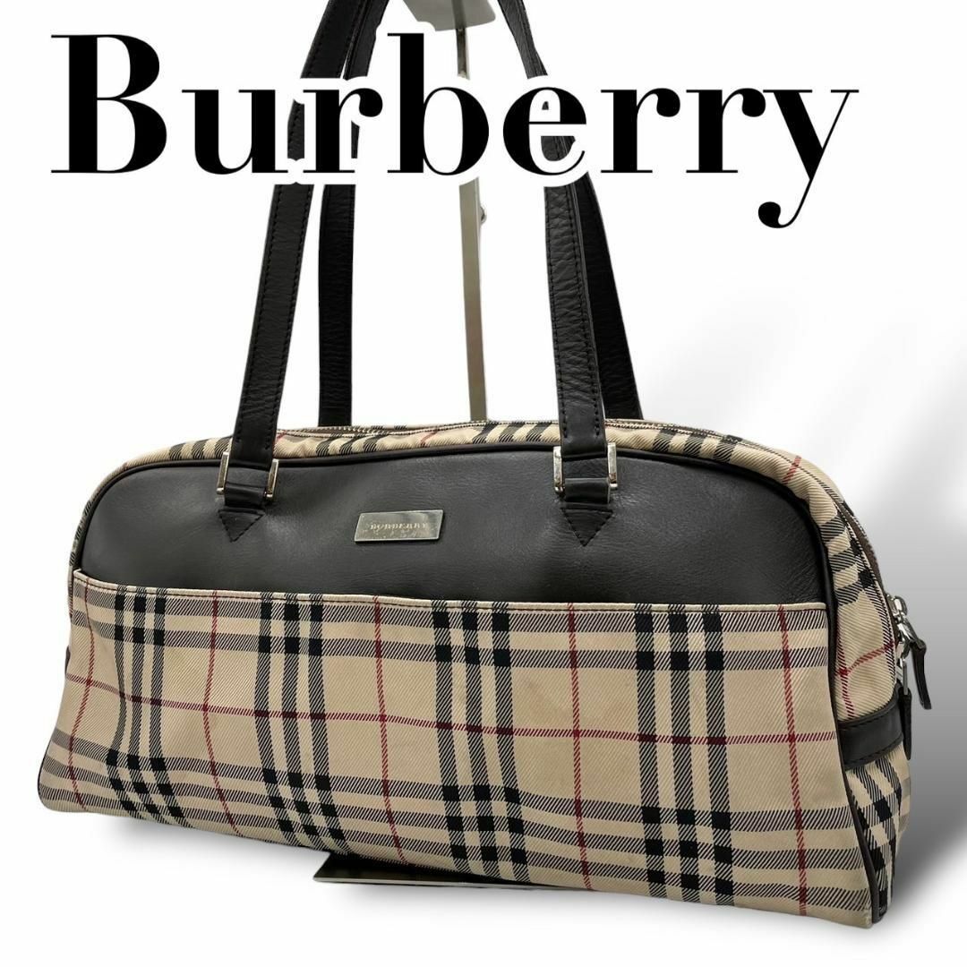BURBERRY(バーバリー)の良品　Burberry バーバリー　s25 トートバッグ　ノバチェック　肩掛け レディースのバッグ(トートバッグ)の商品写真