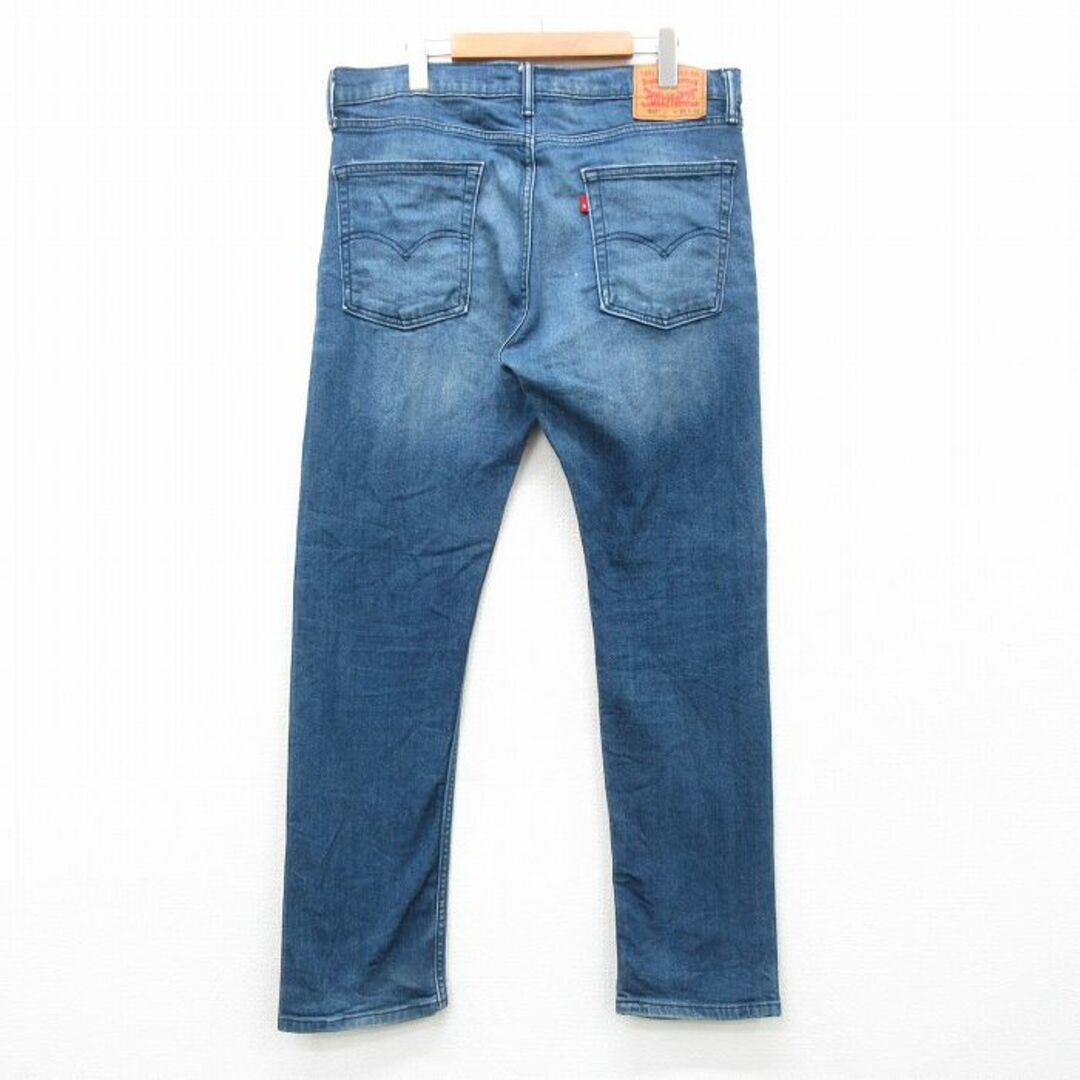 Levi's(リーバイス)のW36★古着 リーバイス Levis 513 ジーンズ メンズ ヒゲ 紺 ネイビー デニム 24feb26 中古 ボトムス ジーパン Gパン ロング パンツ メンズのパンツ(ワークパンツ/カーゴパンツ)の商品写真