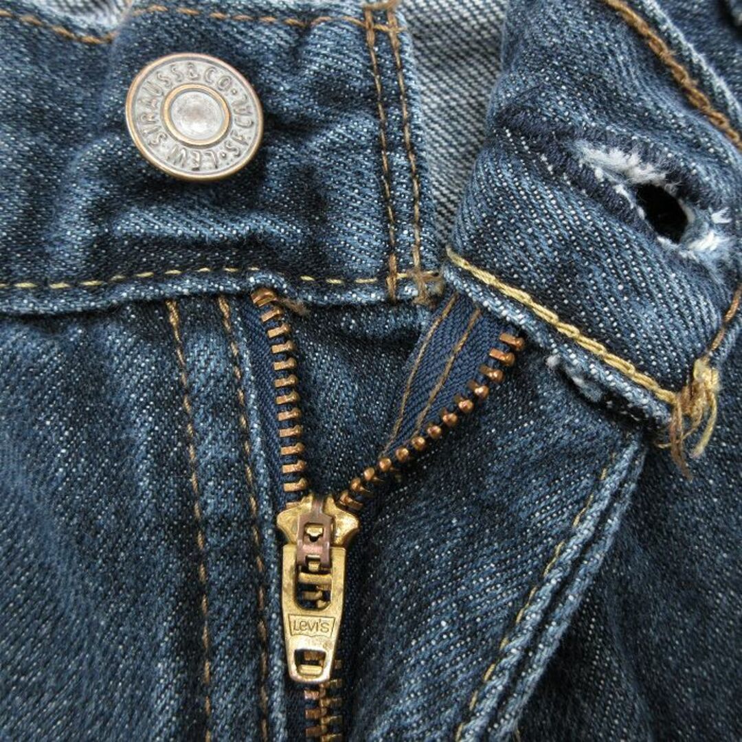 Levi's(リーバイス)のW36★古着 リーバイス Levis 514 ジーンズ メンズ コットン 紺 ネイビー デニム 24feb26 中古 ボトムス ジーパン Gパン ロング パンツ メンズのパンツ(ワークパンツ/カーゴパンツ)の商品写真