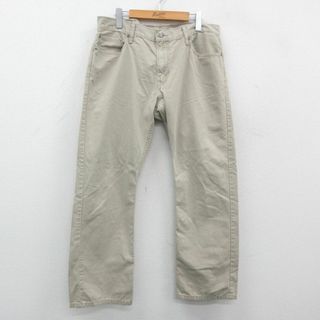 リーバイス(Levi's)のW36★古着 リーバイス Levis 514 パンツ メンズ コットン ベージュ カーキ 24feb28 中古 ボトムス ロング(ワークパンツ/カーゴパンツ)