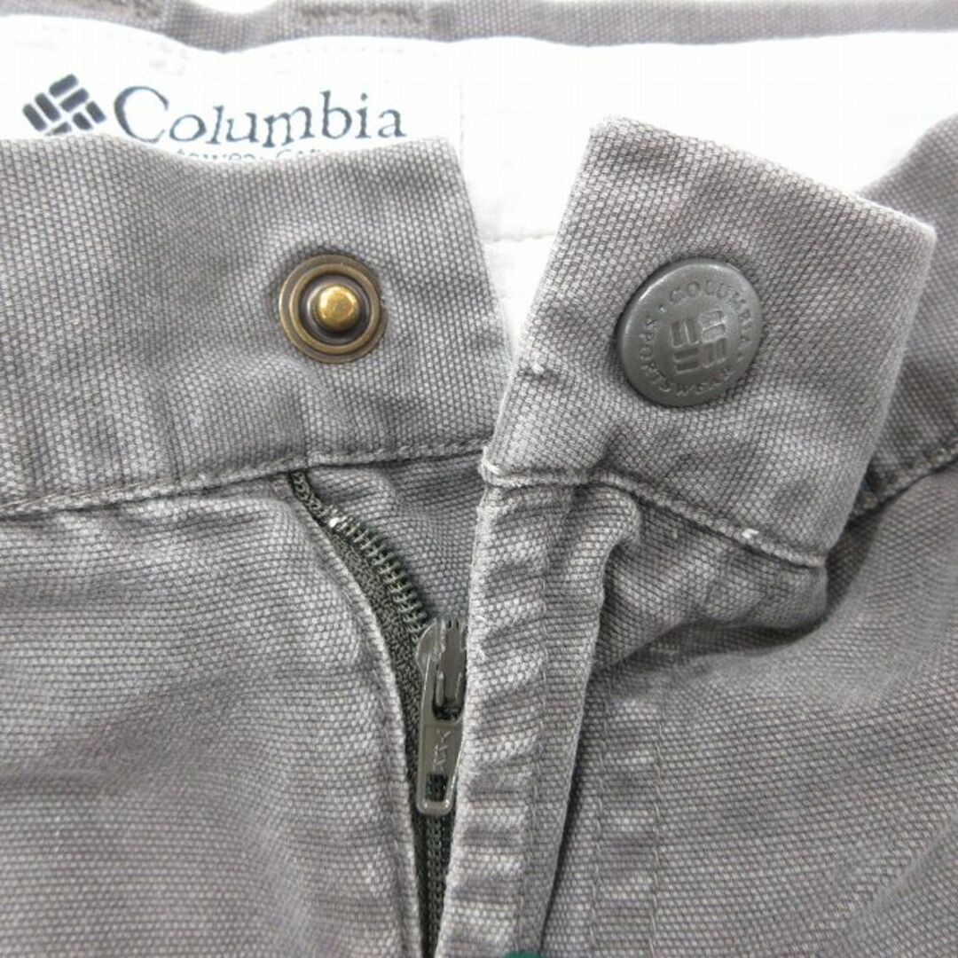 Columbia(コロンビア)のW34★古着 コロンビア COLUMBIA ショート パンツ ショーツ メンズ 00年代 00s ダック地 コットン グレー 24feb28 中古 ボトムス 短パン ショーパン ハーフ メンズのパンツ(ワークパンツ/カーゴパンツ)の商品写真