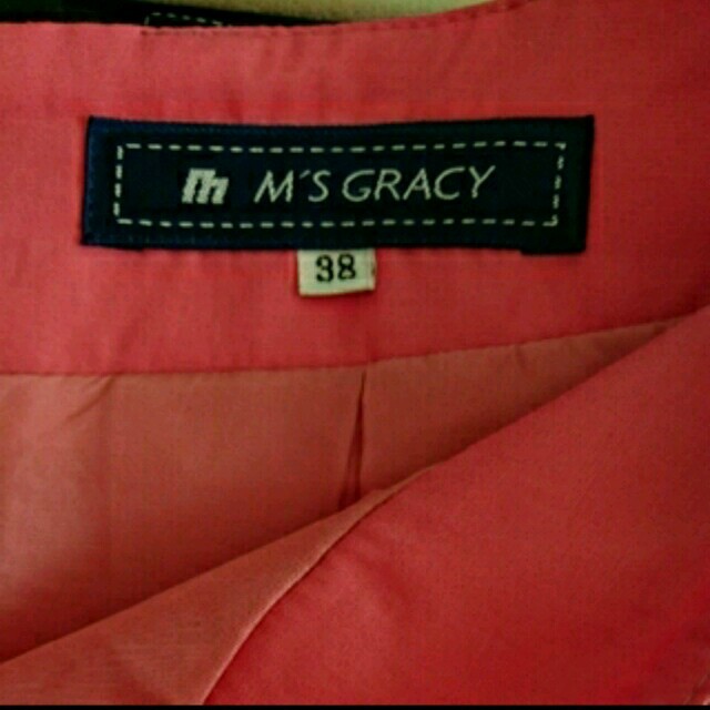 M'S GRACY(エムズグレイシー)のブライア・ローズ様専用 エムズグレイシー 春物スカート ピンク38 レディースのスカート(ひざ丈スカート)の商品写真