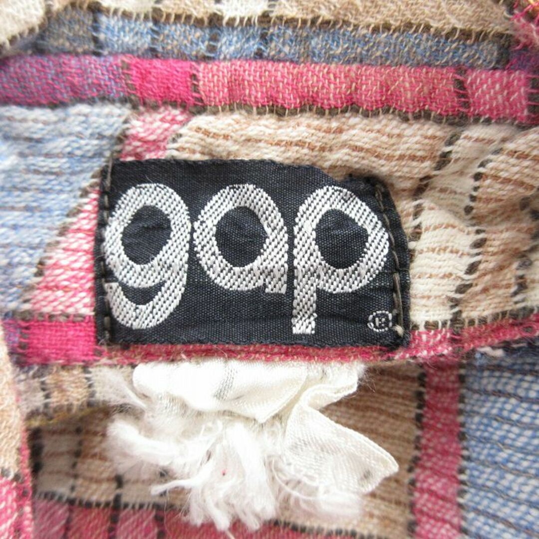 GAP(ギャップ)のM★古着 ギャップ GAP 半袖 シャツ メンズ 80年代 80s コットン ベージュ他 カーキ チェック 24feb27 中古 トップス メンズのトップス(シャツ)の商品写真