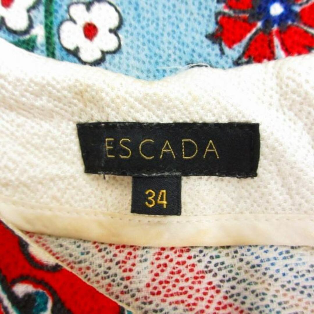 ESCADA(エスカーダ)のエスカーダ ESCADA 総柄 ワンピース ひざ丈 花柄 34 IBO48 レディースのワンピース(ひざ丈ワンピース)の商品写真