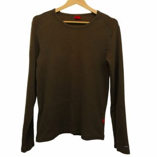 エスプリ(Esprit)のエスプリ ESPRIT カットソー ロンT ロングTシャツ M 茶 ブラウン(Tシャツ/カットソー(七分/長袖))