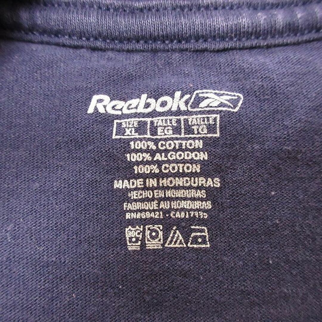 Reebok(リーボック)のXL★古着 リーボック REEBOK 半袖 Tシャツ メンズ NBA ダラスマーベリックス 刺繍 大きいサイズ クルーネック 紺 ネイビー バスケットボール 24feb27 中古 メンズのトップス(Tシャツ/カットソー(半袖/袖なし))の商品写真