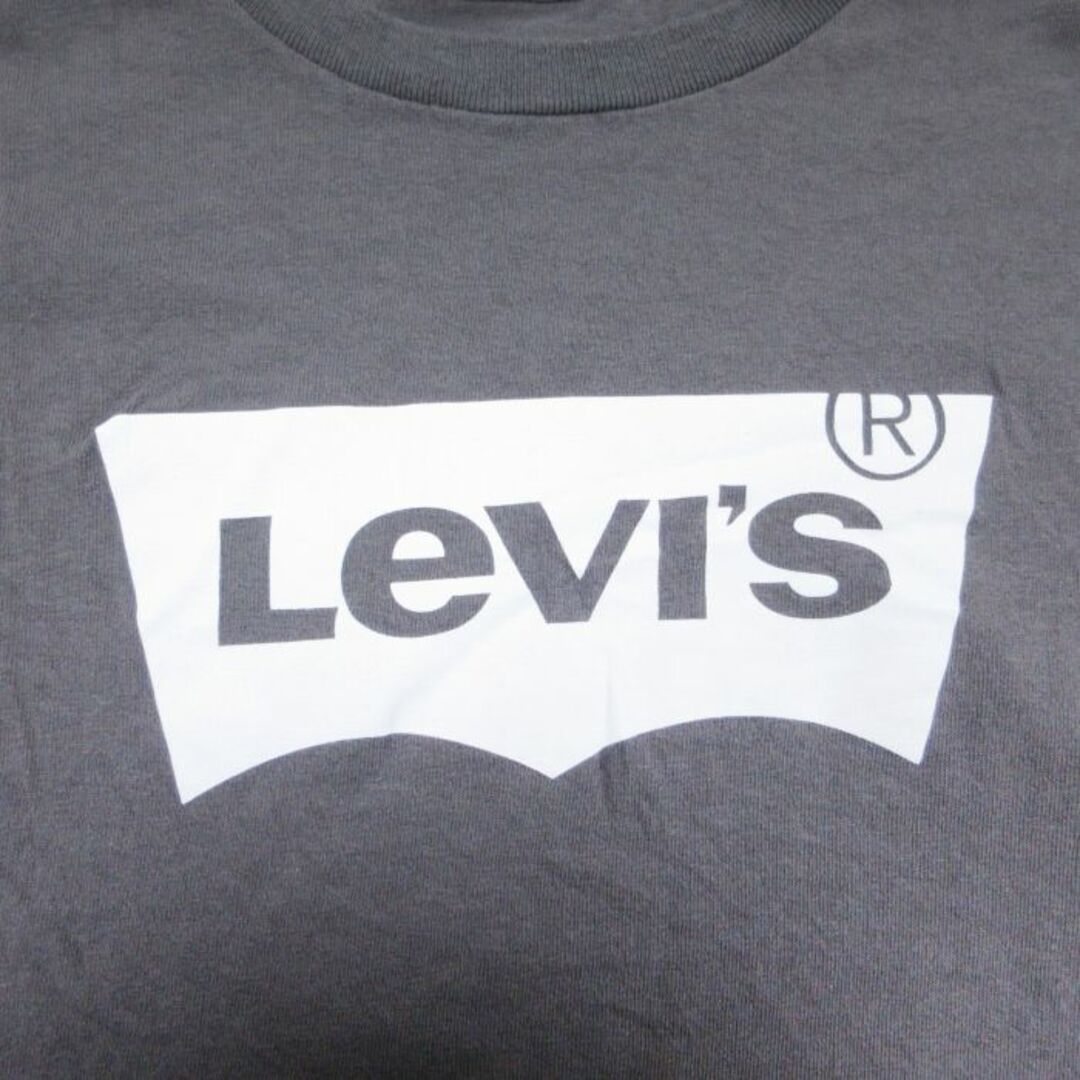 Levi's(リーバイス)のXL★古着 リーバイス Levis 半袖 ブランド Tシャツ メンズ ビッグロゴ 大きいサイズ コットン クルーネック グレー 24feb28 中古 メンズのトップス(Tシャツ/カットソー(半袖/袖なし))の商品写真