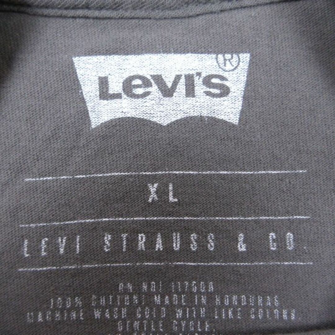 Levi's(リーバイス)のXL★古着 リーバイス Levis 半袖 ブランド Tシャツ メンズ ビッグロゴ 大きいサイズ コットン クルーネック グレー 24feb28 中古 メンズのトップス(Tシャツ/カットソー(半袖/袖なし))の商品写真