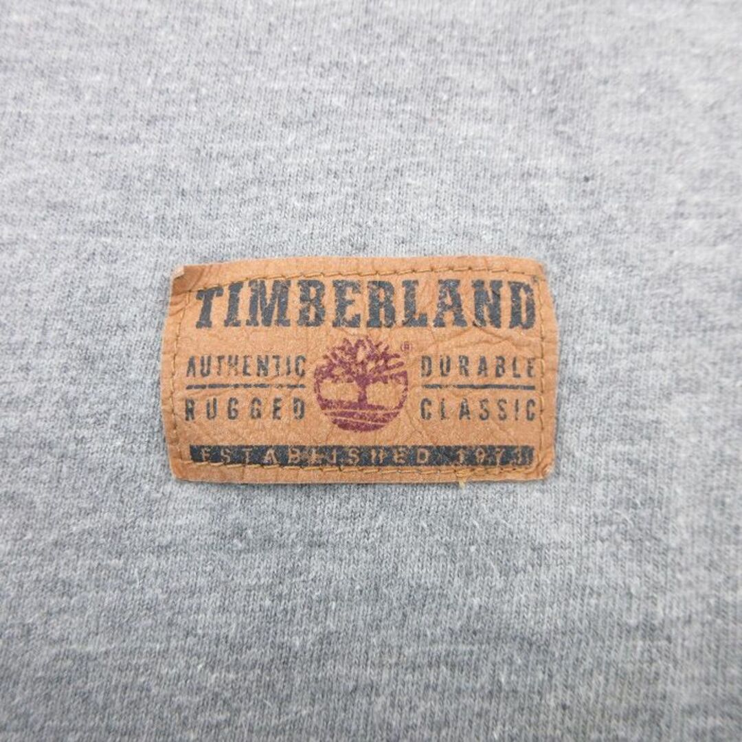 Timberland(ティンバーランド)のXL★古着 ティンバーランド 半袖 ビンテージ Tシャツ メンズ 00年代 00s 無地 胸ポケット付き 大きいサイズ コットン クルーネック グレー 霜降り 24feb26 中古 メンズのトップス(Tシャツ/カットソー(半袖/袖なし))の商品写真