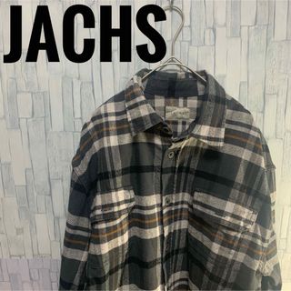 [良品 希少] JACHS ネルシャツ チェックシャツ アメリカ古着 USA(シャツ)