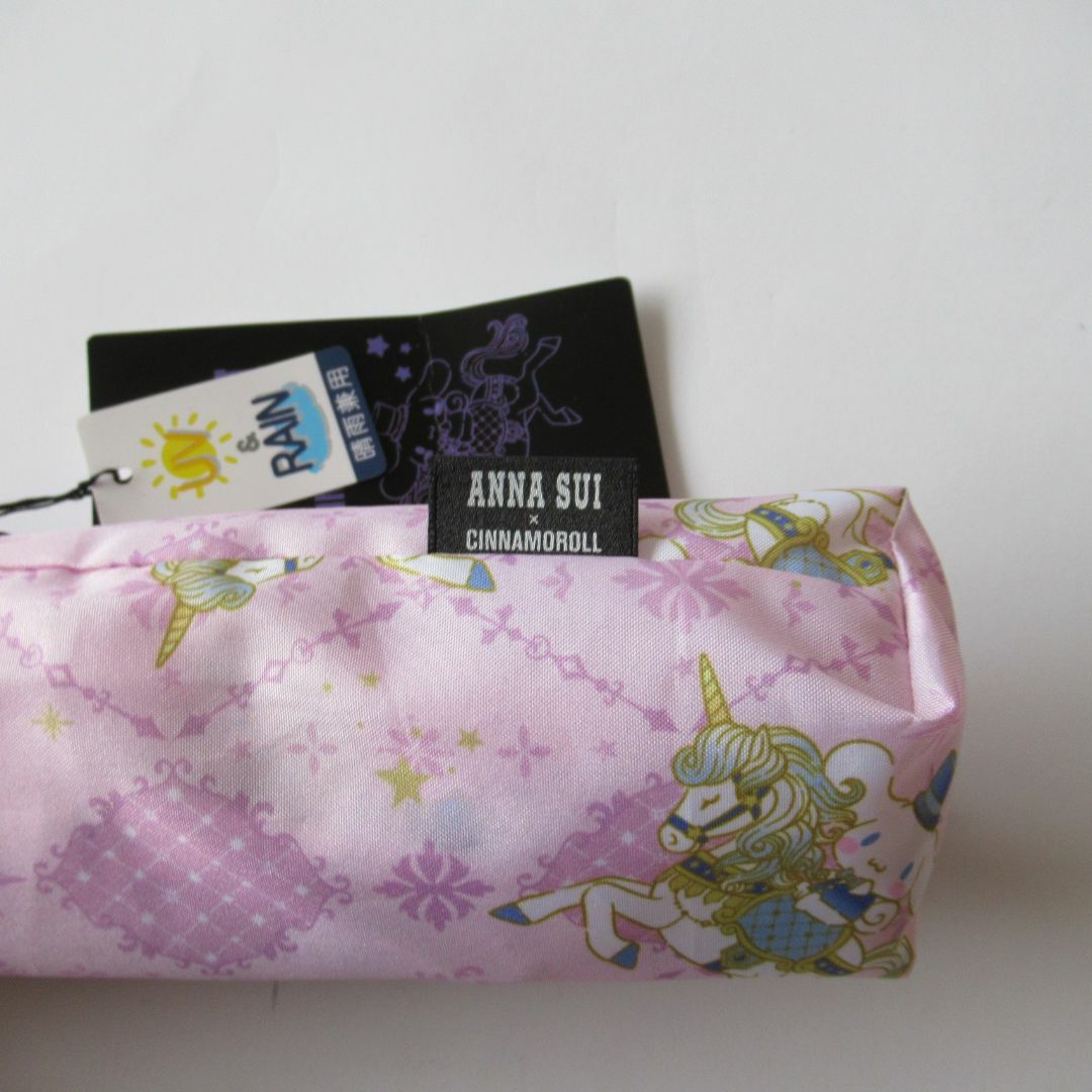 ANNA SUI(アナスイ)のアナスイ×シナモロール 新品ユニコーンピンク 晴雨兼用折り畳み傘 レディースのファッション小物(傘)の商品写真