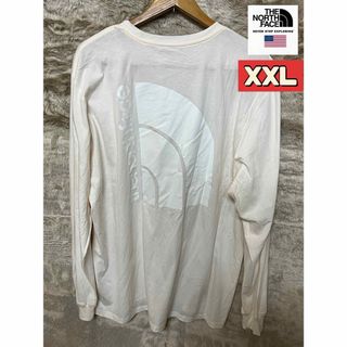 THE NORTH FACE ザノースフェイス ロンT ホワイト系　XXLサイズ(Tシャツ/カットソー(七分/長袖))