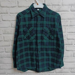 男の子チェックシャツ　ユニクロ　140(Tシャツ/カットソー)