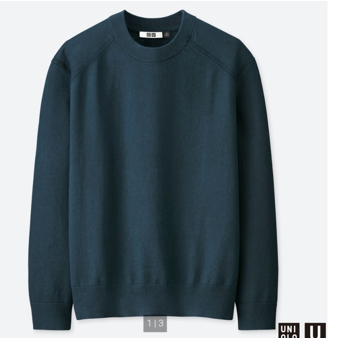 UNIQLO(ユニクロ)のUNIQLOU　コットンカシミヤニット メンズのトップス(ニット/セーター)の商品写真