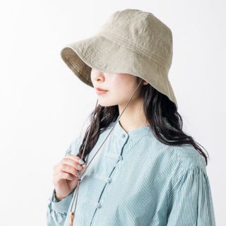 ナインテイラー(Nine Tailor)の新品　ナインテイラー   N-1074  Canna Hat リネン(ハット)