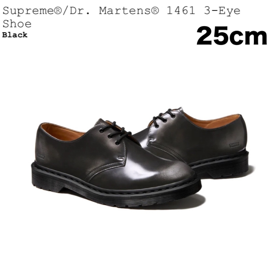 Supreme(シュプリーム)のSupreme Dr.Martens 1461 3-Eye Shoe Black メンズの靴/シューズ(その他)の商品写真