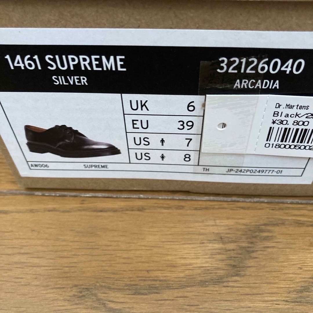 Supreme(シュプリーム)のSupreme Dr.Martens 1461 3-Eye Shoe Black メンズの靴/シューズ(その他)の商品写真