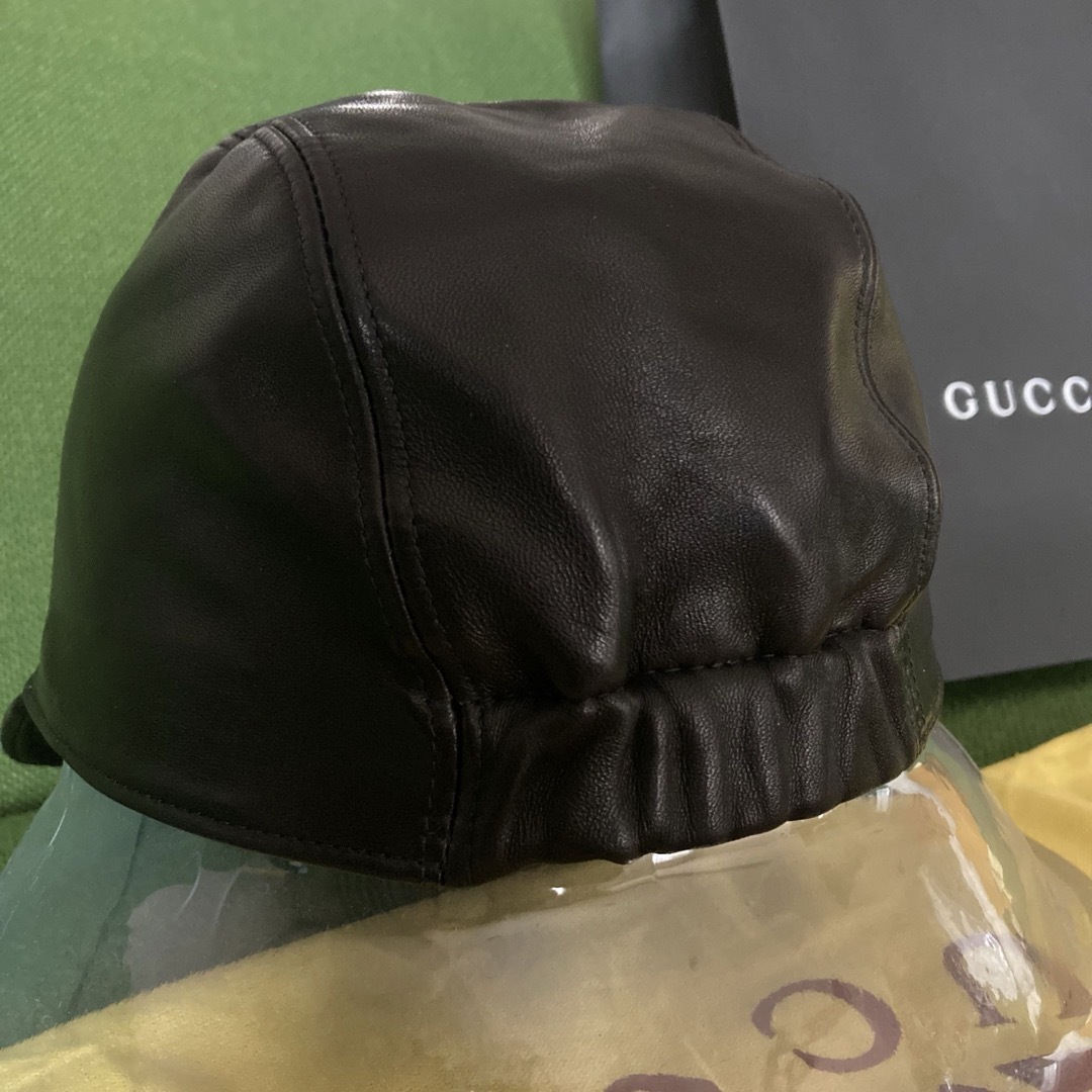 Gucci(グッチ)のSALE グッチ GUCCI ×adidas キャップ Mサイズ レザー メンズの帽子(キャップ)の商品写真