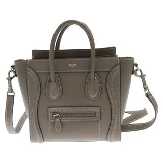 セリーヌ(celine)のCELINE セリーヌ ナノラゲージショッパー 2WAY カーフスキン レザー ショルダーバッグ ハンドバッグ ベージュ 189243DRU.09SO(ショルダーバッグ)