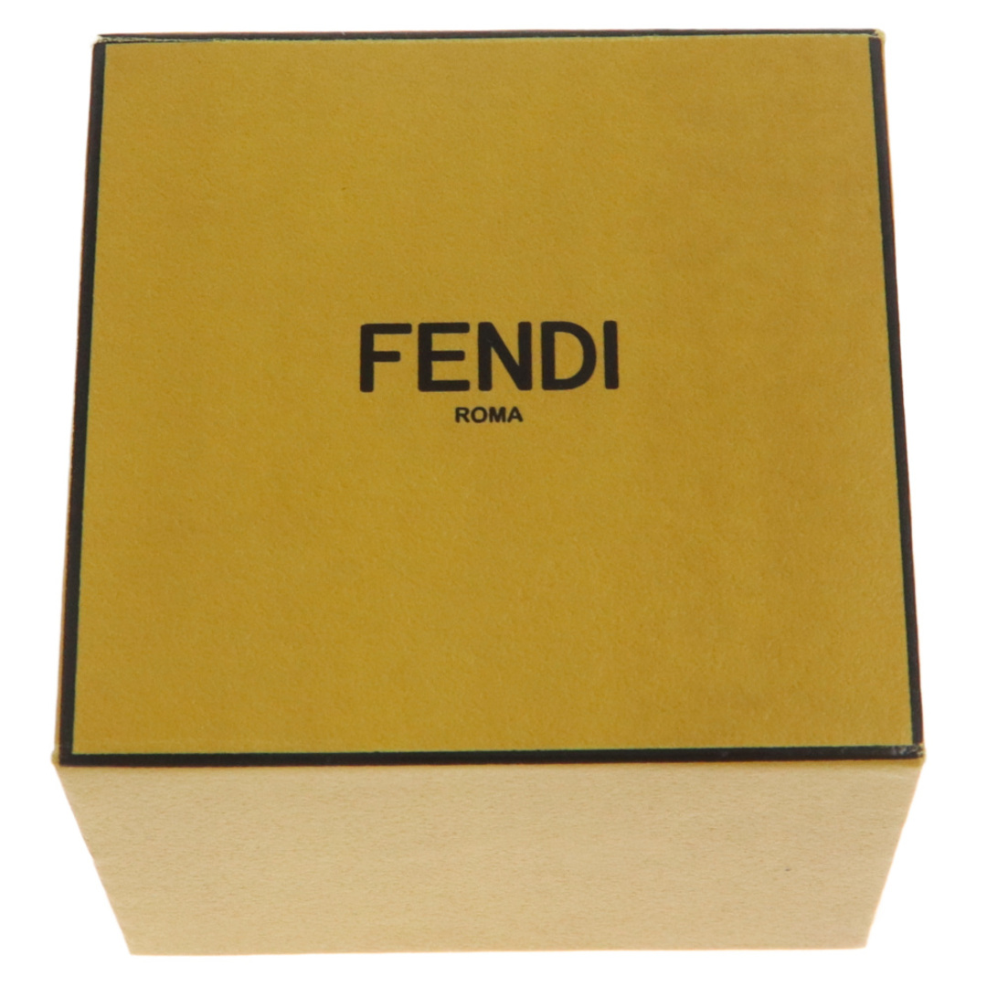 FENDI - FENDI フェンディ ロゴ バイカラーリング ゴールド/シルバー M 