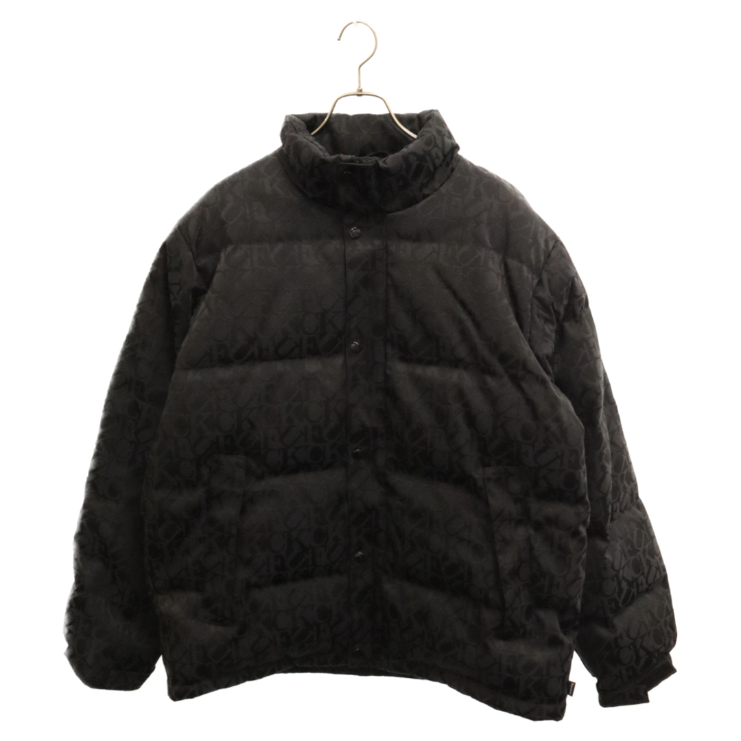 Supreme(シュプリーム)のSUPREME シュプリーム 17AW Fuck Jacquard Puffy Jacket ファック ジャガードパフィージャケット ブラック メンズのジャケット/アウター(フライトジャケット)の商品写真