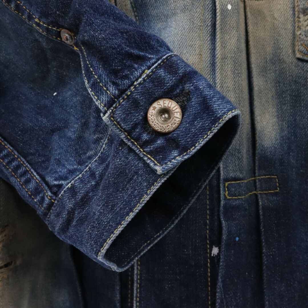SEQUEL シークエル 21AW×Fragment Design Paint Damage Denim SEQUEL シークエル 21AW×Fragment Design Paint Damage Denim