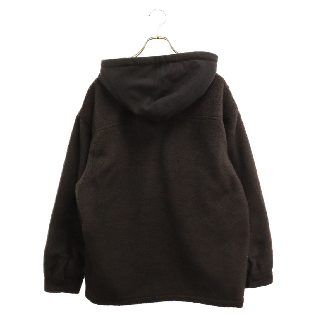 Supreme(シュプリーム)のSUPREME シュプリーム 23AW Fleece Zip Up Hooded Shirt フリース ジップアップ フーデッド シャツ ジャケット ブラック メンズのジャケット/アウター(フライトジャケット)の商品写真