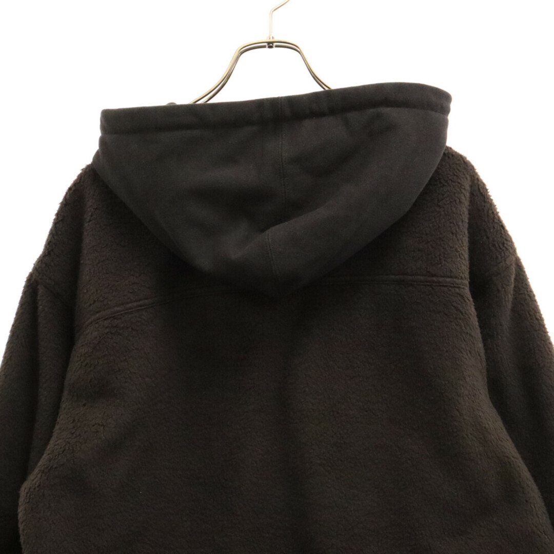 Supreme(シュプリーム)のSUPREME シュプリーム 23AW Fleece Zip Up Hooded Shirt フリース ジップアップ フーデッド シャツ ジャケット ブラック メンズのジャケット/アウター(フライトジャケット)の商品写真