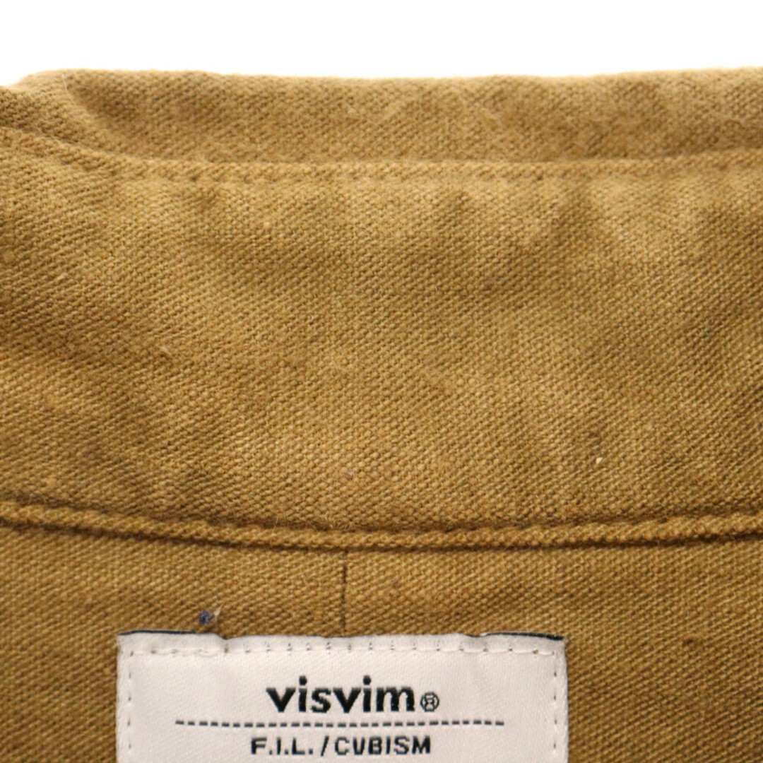 VISVIM(ヴィスヴィム)のVISVIM ヴィスヴィム 16AW LONG RIDER L/S OVER DYED 後染めコットン ヘンプ 長袖シャツ ブラウン 0116205011015 メンズのトップス(シャツ)の商品写真